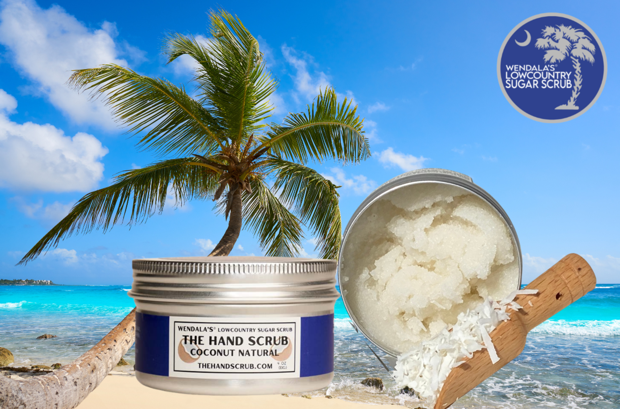 coconut palm sugar scrub THE HAND SCRUB-COCONUT NATURAL